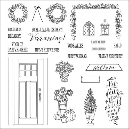 Dutch Door Text Silicone Clear Rubber Stamp Sheet Cling Scrapbooking DIY Cute Pattern Photo Album Paper Decoration