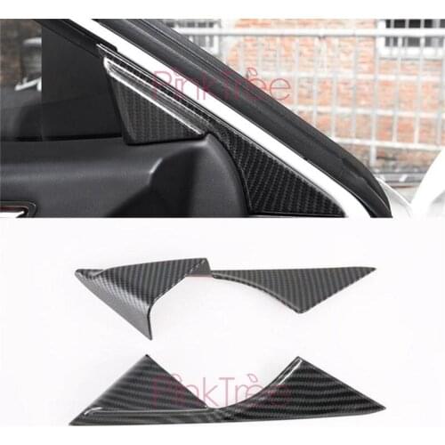 Chrome Plated ABS Front Door A Pillar Triangle Cover Trim For Mazda 6 Atenza 2019 2020 Car Styling Accessories