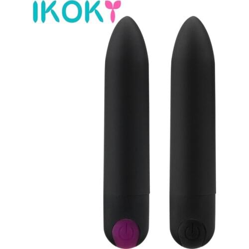 IKOKY Bullet Vibrator Clitoris Stimulator Sex Toys For Women Dildo Vibrators Vaginal Massager Strong Vibration USB Charging