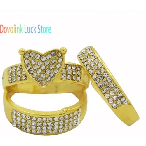 Zircon Ring Multi-layer Heart-shaped Ring Fan Personality Creative Closed Metal Ring Wedding Engagement Jewelry Girlfriend Gift