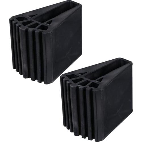 2Pcs Rubber Ladder Foot Rest Mat Non-skid Feet Cover Folding Ladder Accessory