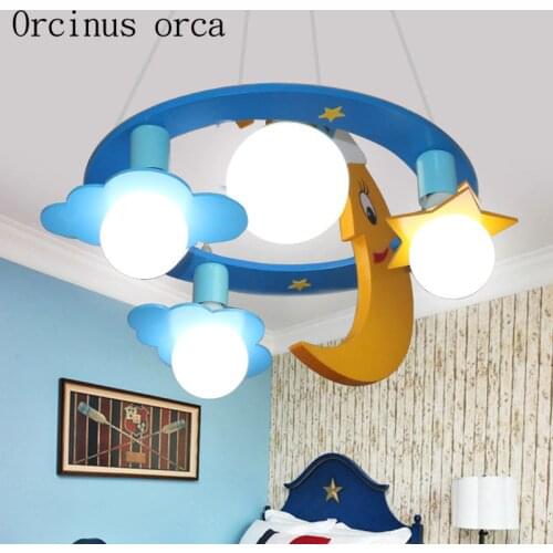 Creative cartoon butterfly chandelier childrens room boys and girls bedroom modern protective eye LED Chandelier free shipping
