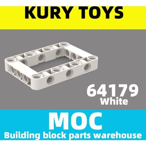 Kury Toys DIY MOC For 64179 Building block parts For Technic, Liftarm 5 x 7 Open Center Frame Thick For Technic Liftarm