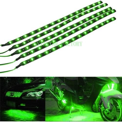 100X 30cm Strip Light Car Flexible LED 15SMD Waterproof LED Decorative Car DRL High Power Daytime Running Light Strip Light 12V