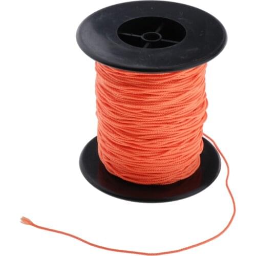Scuba Diving Reel Line - Dive Finger Spool Line Rope String - Strong & Durable - 83m x 2mm - Orange