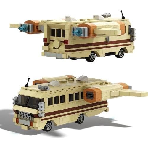 MOC-37608 Space Saturn Spaceballs Eagle-5 Rocket Building Blocks City Center Atellite Bricks set MOC 37608 Children Toys Gift