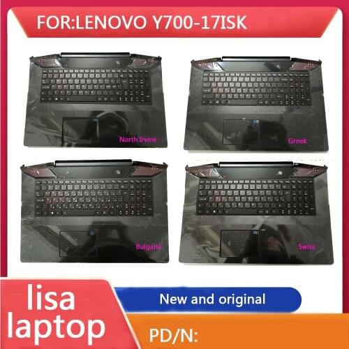 New / Original Palm Rest With Backlight Keyboard Touch Pad, Suitable For Lenovo Ideapad Y700-17ISK Y700-17 C Cover Keyboard