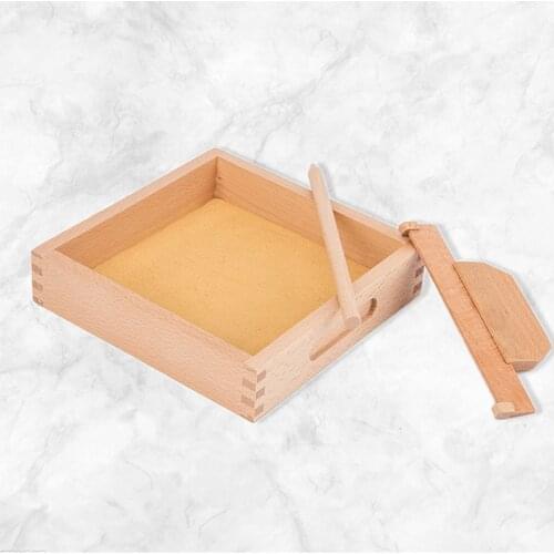 Montessori Letter Formation Sand Tray with Wooden Pen Montessori Educational Toys for Kids Alphabet and Number Learning Toy