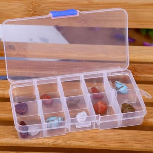 Plastic Fishing Tackle Box Square Fishing Bait Lure Hook Holder Storage Case Outdoor Portable Easy Fishing Carrying