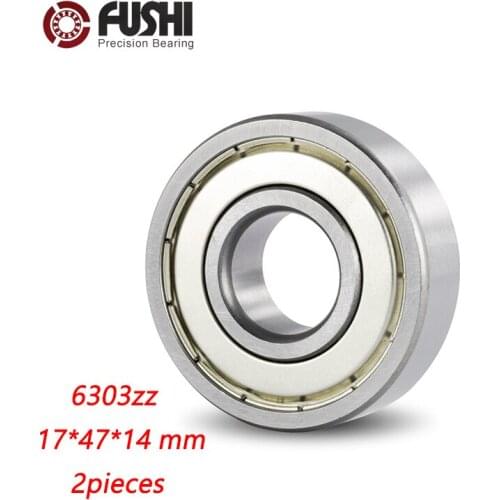 6303ZZ Bearing 17*47*14 mm ABEC-3 ( 2 PCS ) For Blower Vacuums Saw Trimmer Deep Groove 6303 Z ZZ Ball Bearings 6303Z