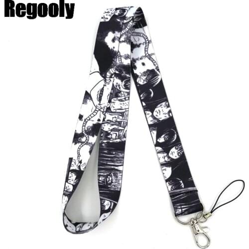 Horror Anime Tomie Lanyard for Keys Phone Cool Neck Strap Lanyard for Camera Whistle ID Badge Cute webbings ribbons Gifts