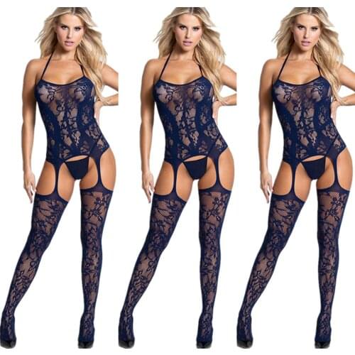 Sexy Lingerie For Women Lace Erotic Babydoll Mesh Bodystocking Fishnet Stockings Teddy Erotic Dress For Sex Lenceria Costumes