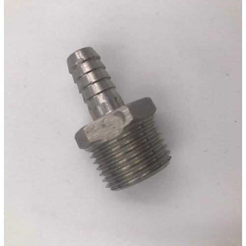 Stainless Steel Hose Barb - 1/2" Male BSP x 3/8"Barb, Brewer Hardware, Homebrew Pump fitting