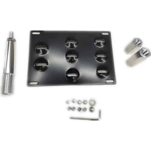 SPSLD New Front Bumper Tow Hook License Plate Frame Holder Relocator Mounting Bracket For Subaru VW BMW TOYOTA HONDA BENZ AODI