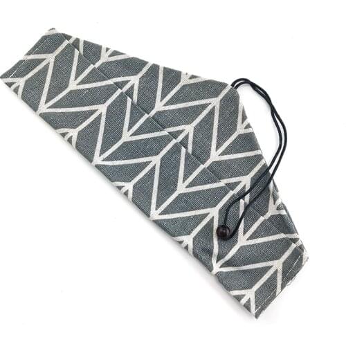 Storage Bag Canvas Cloth Bags Cutlery Set Travel Camping Buggy Bag Eco Friendly Flatware Pouch Reusable Washable Buckle Style