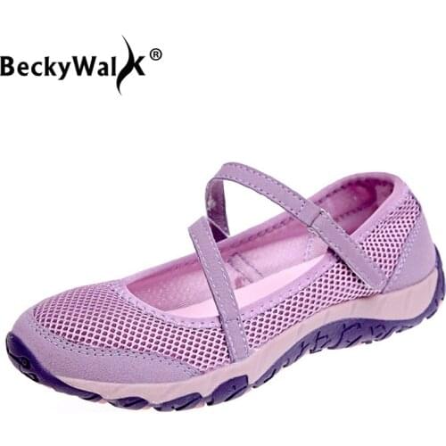 2021 Summer Women Flats Shoes Female Loafers Hollow Walking Sneakers Women Casual Shoes Breathable Mesh Shoes Woman WSH3287