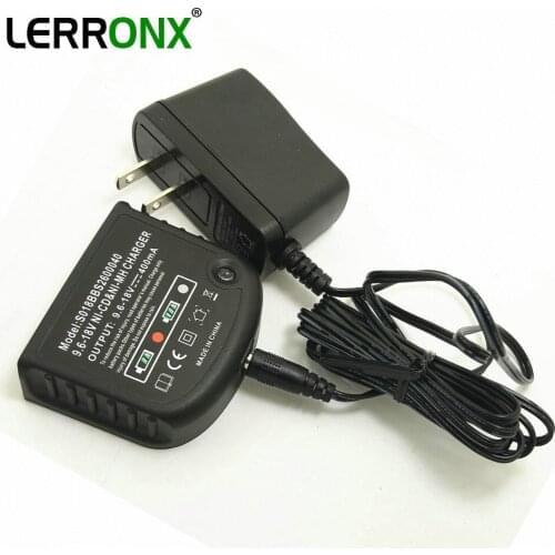 LERRONX Ni-CD Ni-MH universal 9.6V-18V replacement battery Charger for Black&Decker HPB18-OPE HPB18 HPB14 HPB12 HPB96