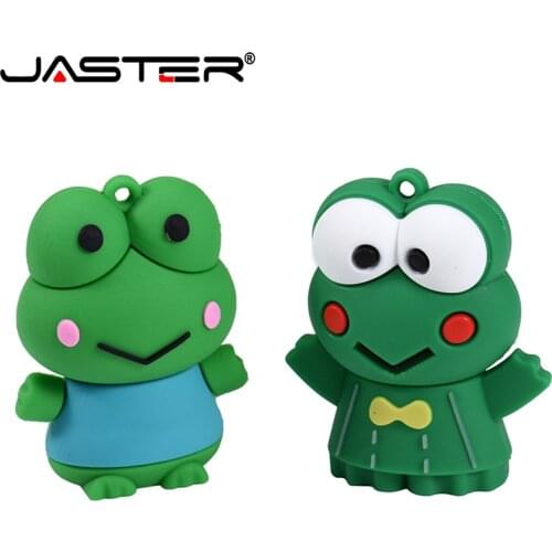JASTER HOT sale usb flash drive gifts Frog animal pen drive 128GB 2GB 4GB 8GB 16GB 32GB frog pen drive memory stick