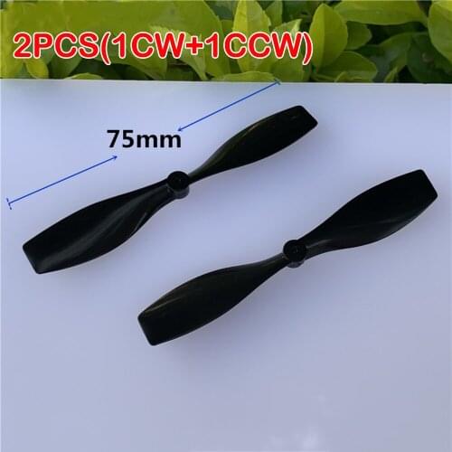 CW+CCW 75mm Propellers Fixed-wing Propeller Small Four-axis Paddles Wind Blade DIY Fan Toy Accessories DIY Experiment Aircraft