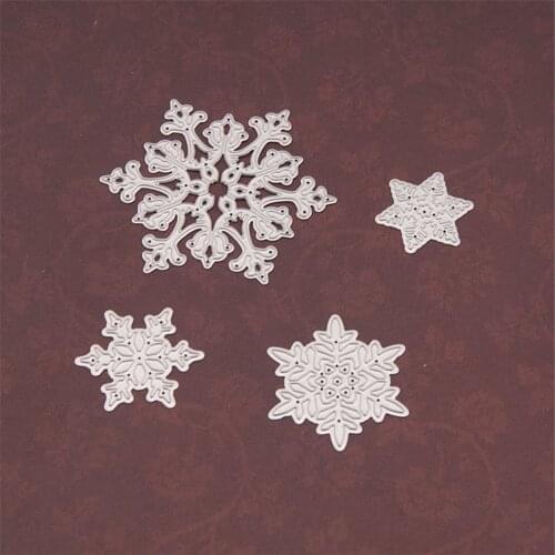 Metal embossing cutting die snowflake paper-cutting card template troqueles scrapbooking photo frame diy