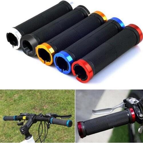 1 Pair Bike Bicycle Handlebar Rubber Cover Grips Smooth Road Grips Skid-Proof Mtb Cycling Anti-Skid End Handlebar Bar Plast
