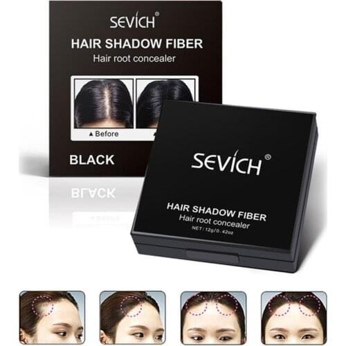 1pcs Waterproof Hair Shadow Powder Edge Control 3 Colors Hair Line Powder With Puff Makeup Hair Concealer Cover Hair Tool