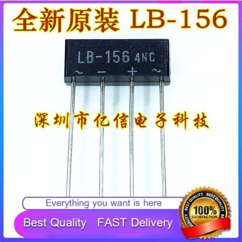 10Pcs/Lot New Original LB-156 RECTIFIER FLAT BRIDGE ZIP-4 DIRECT PLUG Good Quality
