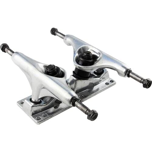 2 Pack Element Silver Long board Trucks 5 inch Skateboard Bridge Aluminum Alloy Longboard Bracket Skateboarding Accessories