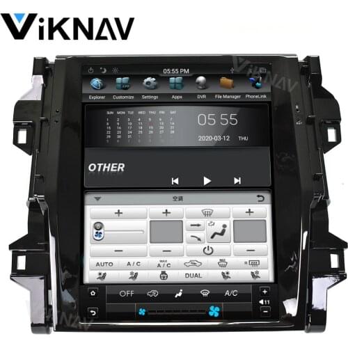 Android car GPS navi DVD player FOR Toyota Fortuner 2016 vertical screen car radio multimedia player MP3 player