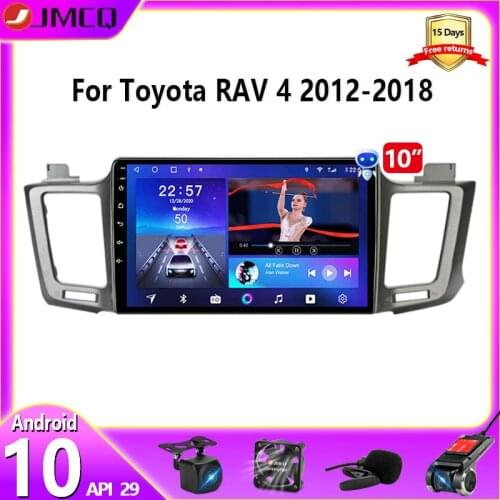 JMCQ T10 2 Din Android 10 Car Radio for Toyota RAV4 RAV 4 2012-2018 Multimedia Video Player Navigation GPS Carplay Stereo 8 Core