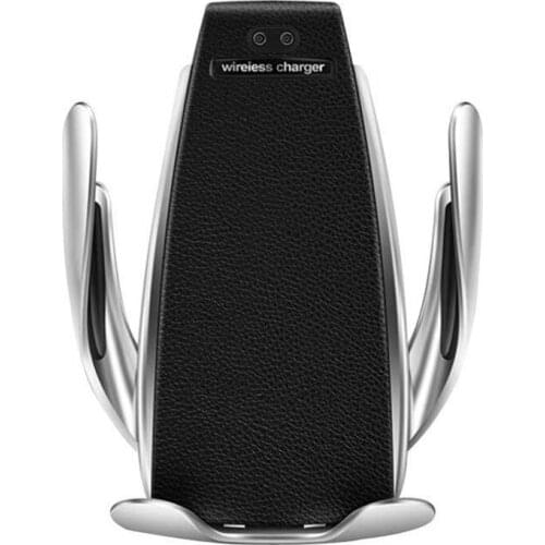 Tutew S5 10W Wireless Car Charger Infrared Auto Clamp Fast Charging Car Phone Holder Mount for iPhone for Samsung Smart Sensor