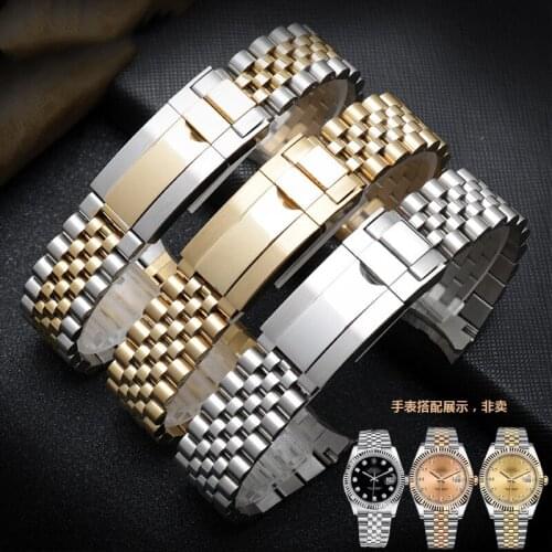 Watch Band For For Rolex DAYTONA SUBMARINER SUP GMT DATEJUST Solid Stainless Steel Strap Watch Accessories Watch Bracelet Chain