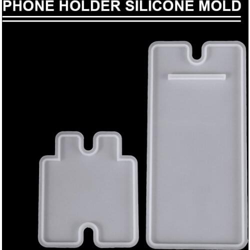 DIY Cell Phone Holder Bracket Mold Silicone Phone Stand Resin Casting Tool Handmade Epoxy Resin Drop Gel Art Craft Tool