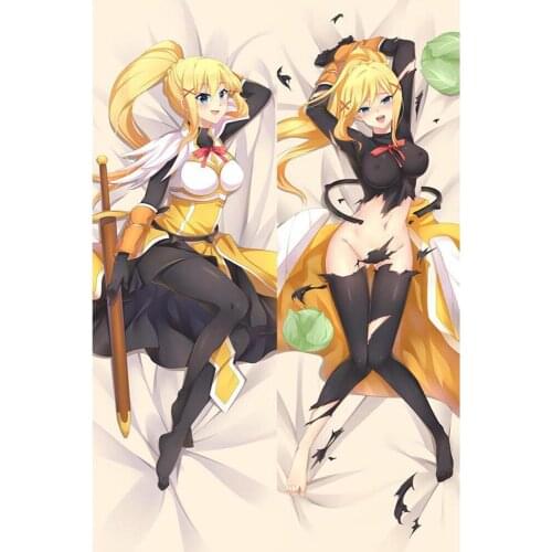 3D Double-sided Japanese Anime KonoSuba Darkness Girl Throw Otaku Dakimakura Gifts Bedding Hugging Body Pillow Case 150x50 CM