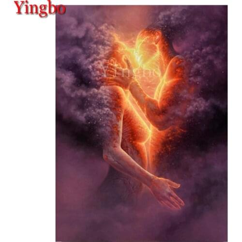 Sexy Kiss Couple Fire Diy 5d Diamond Painting Cross Stitch Rhinestone icons Diamond Embroidery Pattern needlework art artist