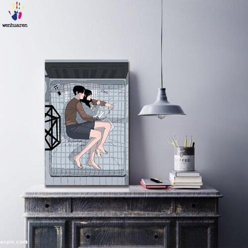 DIY oil paintings are composed of Numbers and colors, and cartoon oil paintings can be used for interior decoration