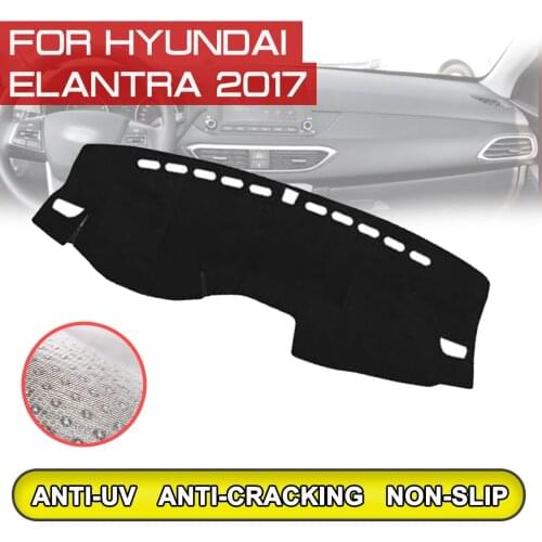 For Hyundai Elantra 2017 Car Dashboard Mat Anti-dirty Non-slip Dash Cover Mat UV Protection Shade