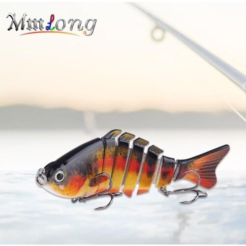 Mmlong 10cm Fishing Wobblers Hard Fishing Bait SAL01 12.5g Jointed Swimbait Tackle Crankbaits Artificial Lures fish articulado