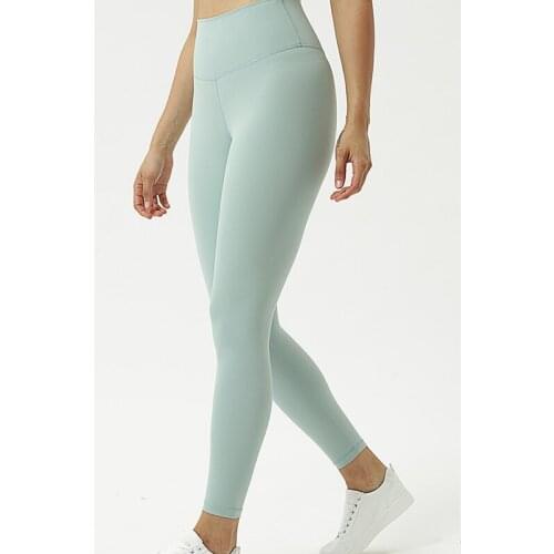 Soft Naked-Feel Workout Nylon Gym Yoga Pants Tights Women Squat Proof Fitness Sport Leggings Colorvalue Workout Cloth