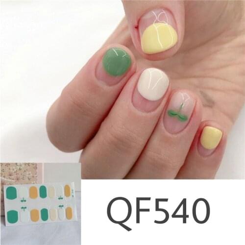 Nail Stickers New Product Full Coverage 3D Summer Complete Nail Decals Waterproof Self-adhesive DIY Manicure