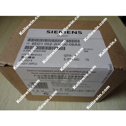 Original SIMATIC LOGO! 24RCO (AC) 6ED1052-2HB00-0BA6, 6ED1 052-2HB00-0BA6 Logic Module,8 DI/4 DO, NEW 6ED10522HB000BA6 Freeship