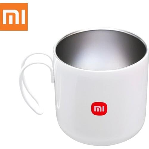 Original Xiaomi Mijia Custom Stainless Steel Mugs Cups White Reusable Tea Iced Coffe Cup Hot Cold Usages Travel Hiking Luxury