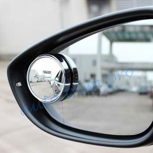 Pair Car Round Adjustable Rear View Blind Spot Mirror Decoration Universal Accessories