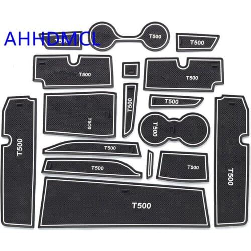 Car Door Groove Mat Gate Slot Cup Armrest Storage Pad For Zotye T500
