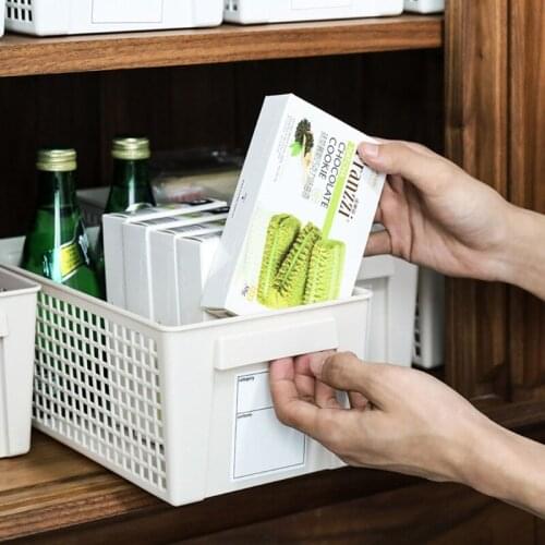 Rectangular Net Storage Crates without Lid Hollow-Out Storage Basket Stackable Multi-function Container Portable Space Saving