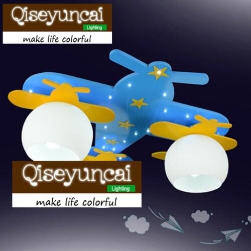 Qiseyuncai Cloud Rainbow childrens room LED eye energy-saving ceiling lamp boy girl room cartoon rainbow lighting