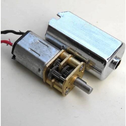 DC 3V Gear Motor with Metal Casing, Inner N20 Gear Motor, Metal Gear Reducer 88-130 RPM, 3mm Dia Micro DIY Gear Reduction Motor