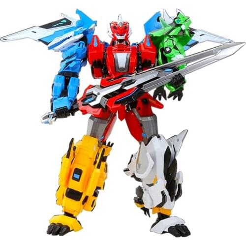 5 In 1 Transformation Robot Dinosaur Toys Intelligence Action Figures Model Deformation Classic Toys Gifts For Kids Boys CT0063