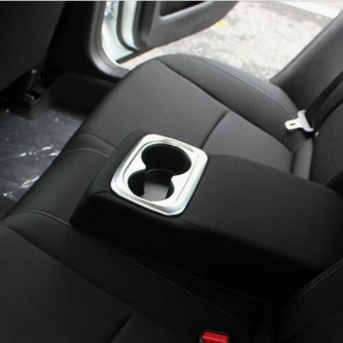ABS decorative frame of automobile rear drainage cup holder For Honda Civic 10th 2016-2019 Accessories