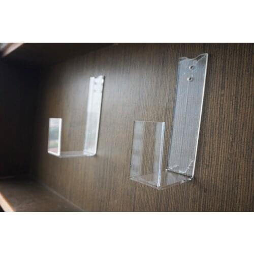 Skateboard Rack in Clear Acrylic. Holds 1 board. Wall Mounted.Storage/display